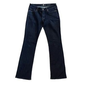 7 For All Mankind Bootcut Jeans Womens Size 29 Blue Dark  Low Rise 31 in. Waist